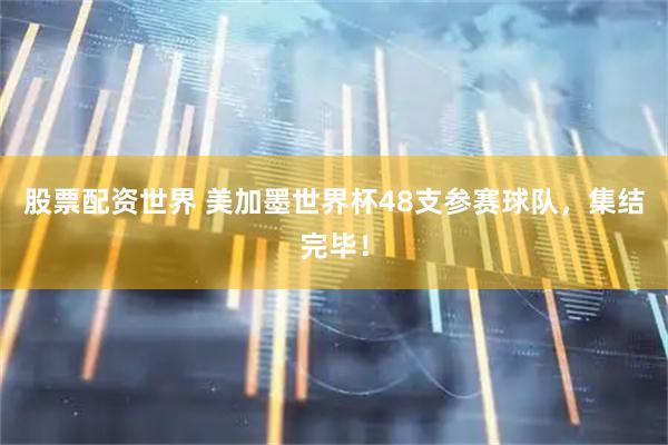 股票配资世界 美加墨世界杯48支参赛球队，集结完毕！